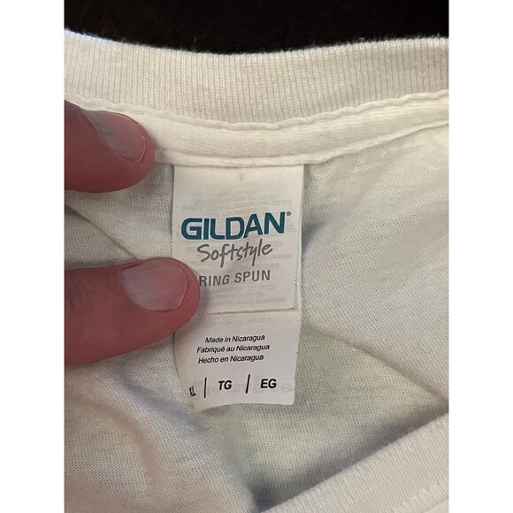 I Believe in Nashville Shirt Mens XL White Graphic Tennessee Tri Star Flag TN - Picture 5 of 6